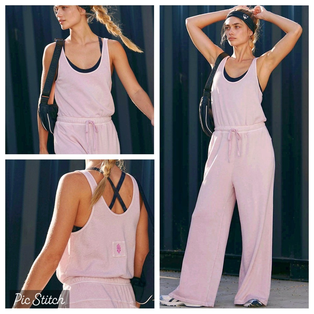 Free People One To Beat Sleeveless Onesie in Mauve Size Large NWOT - Picture 5 of 6